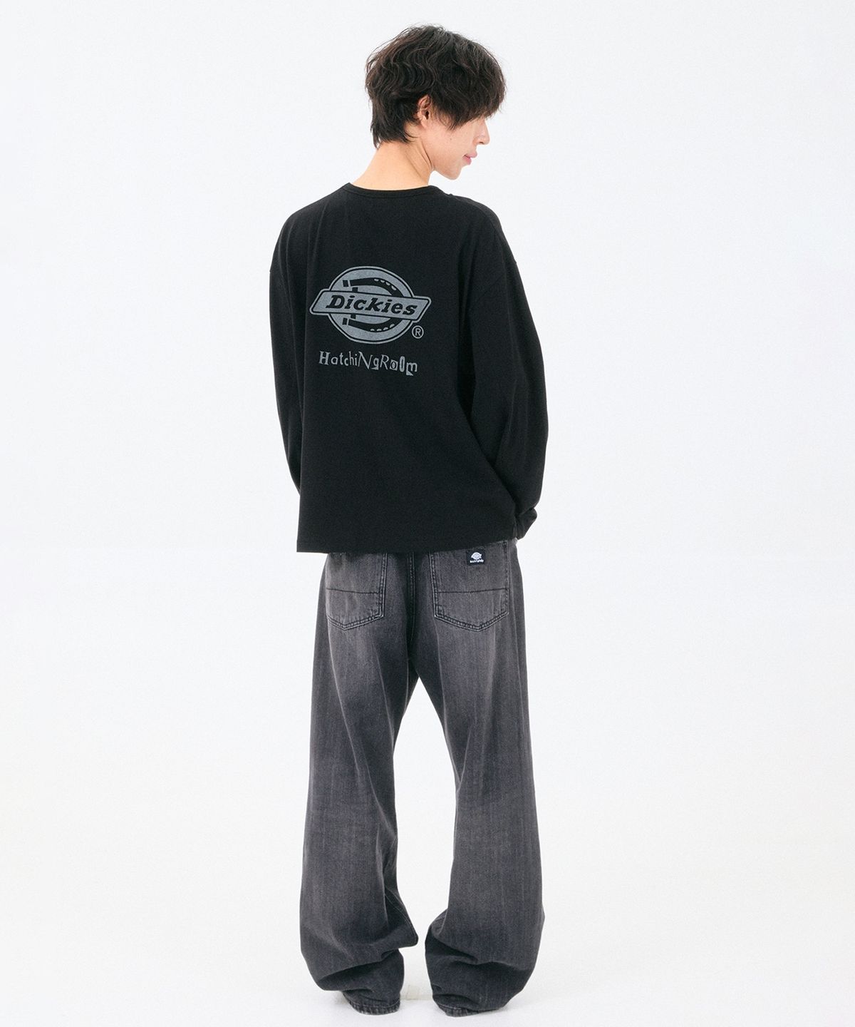 디키즈(DICKIES) 디키즈 x 해칭룸 Dis Jeans Aged Black