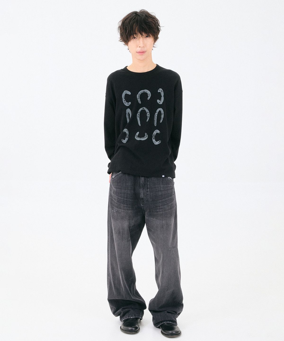 디키즈(DICKIES) 디키즈 x 해칭룸 Dis Jeans Aged Black