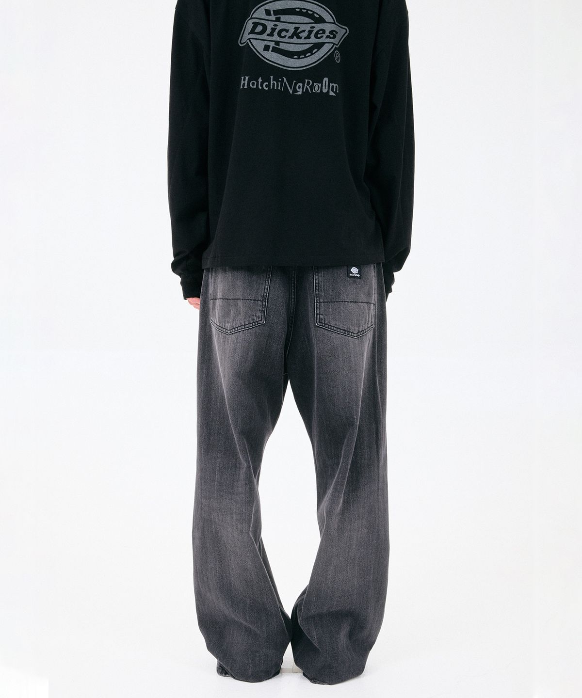 디키즈(DICKIES) 디키즈 x 해칭룸 Dis Jeans Aged Black