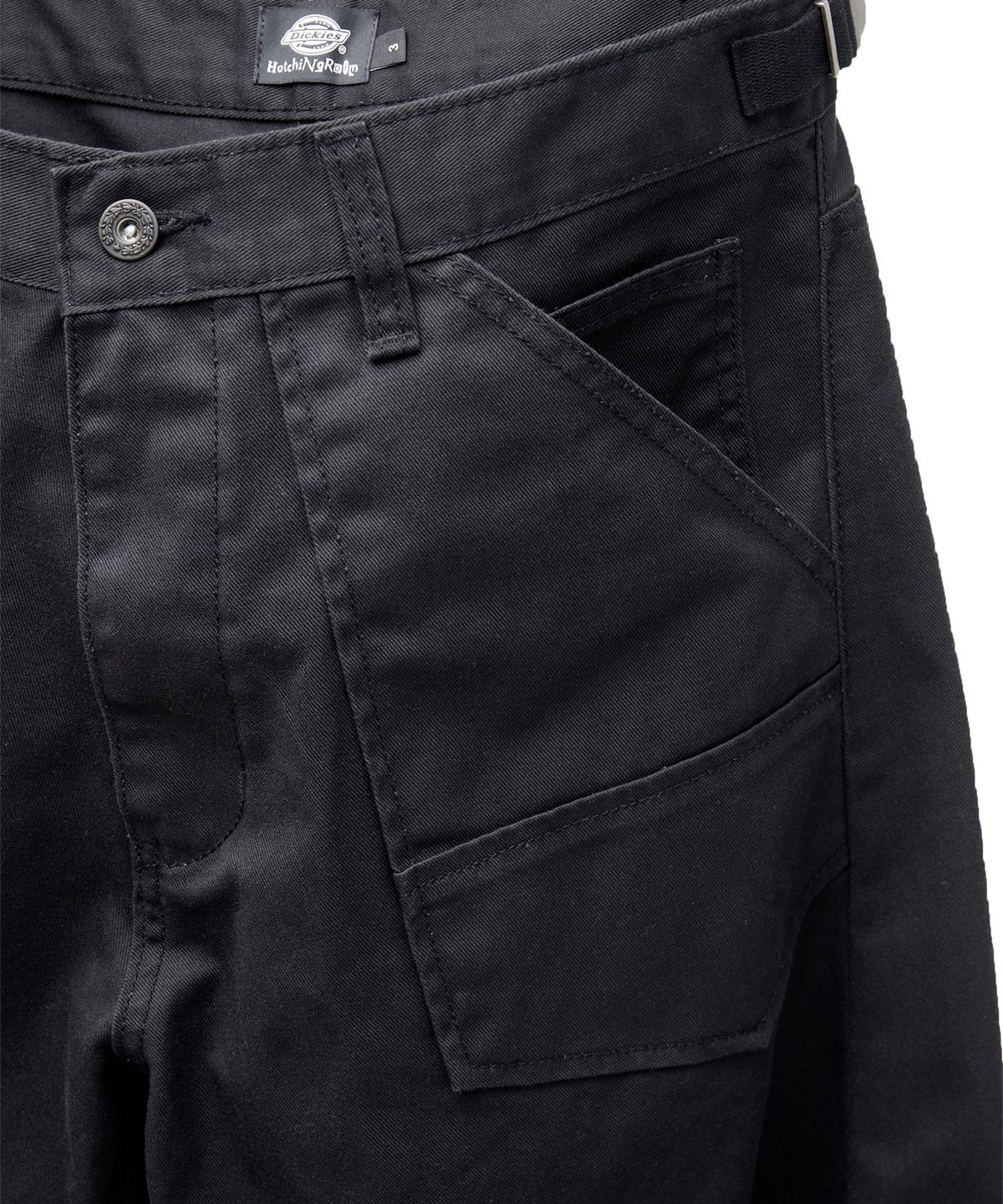 디키즈(DICKIES) 디키즈 x 해칭룸 Wide Curve Carpenter Pants Black