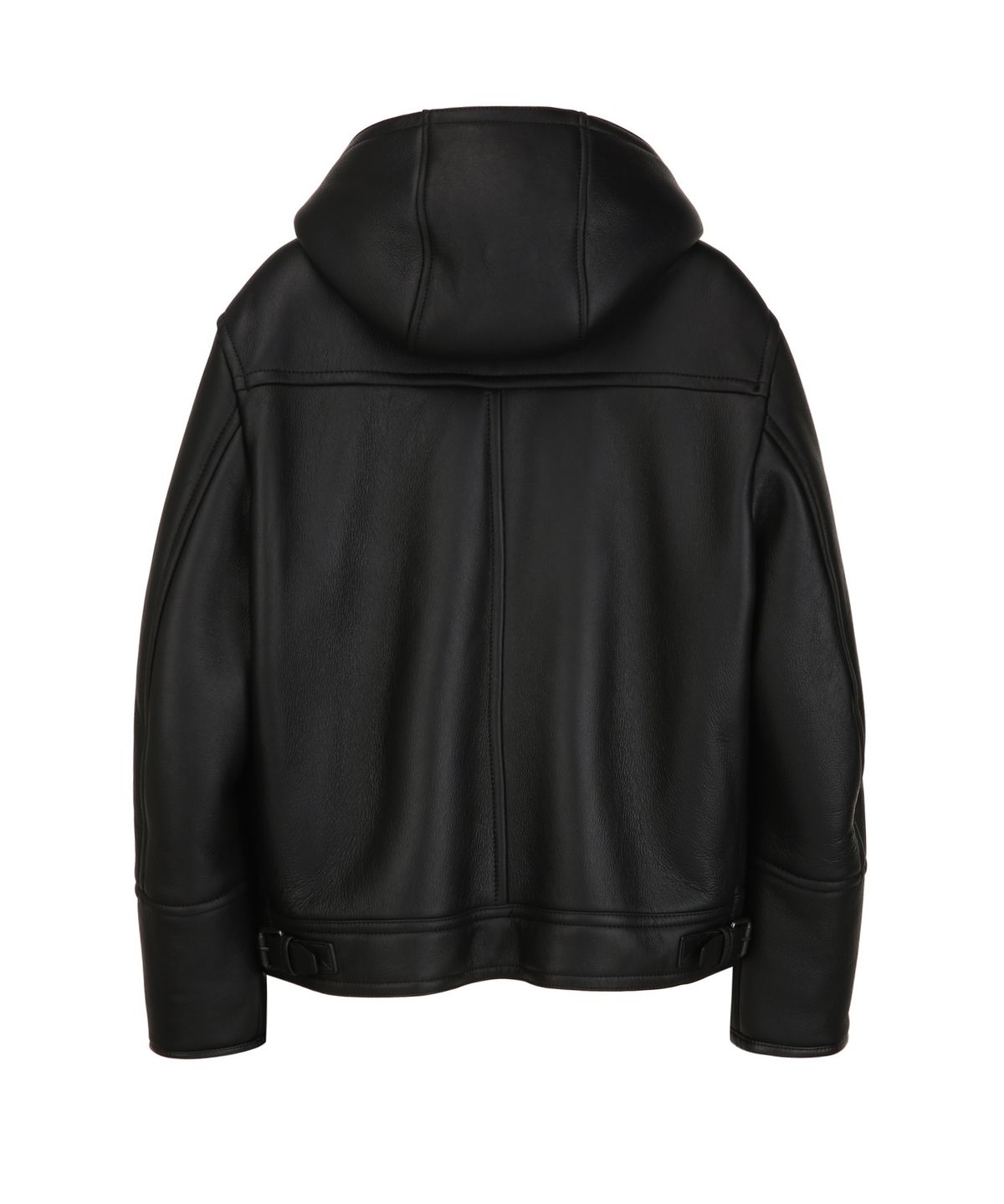 질스튜어트뉴욕 맨(JILLSTUART NEWYORK MEN) [Lightweight] 램스킨 후드 무스탕 - 블랙 (JNJU6D302BK)