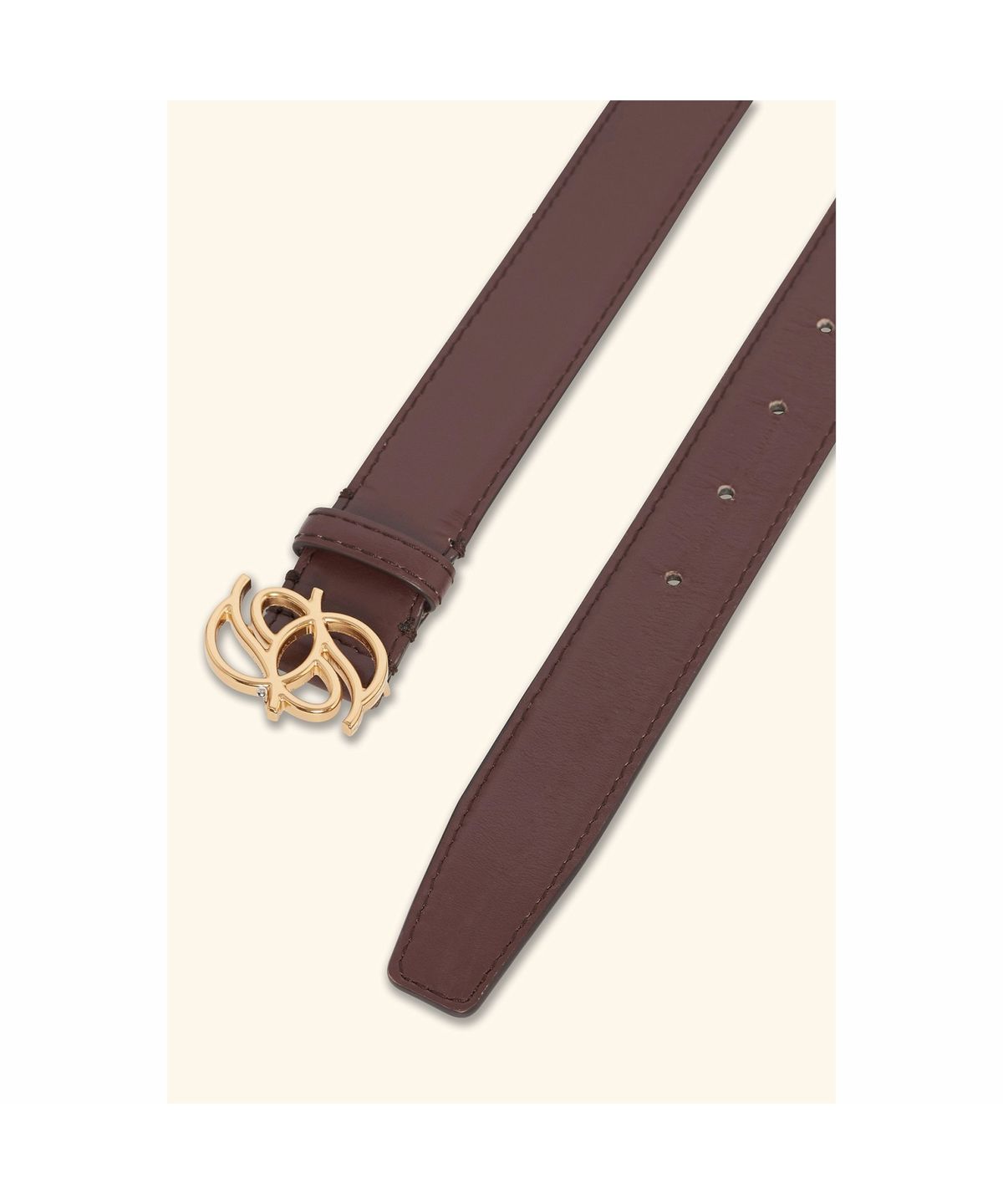 드롤드무슈(DROLE DE MONSIEUR) Leather D-Miroir Belt D4ABW26103BRD