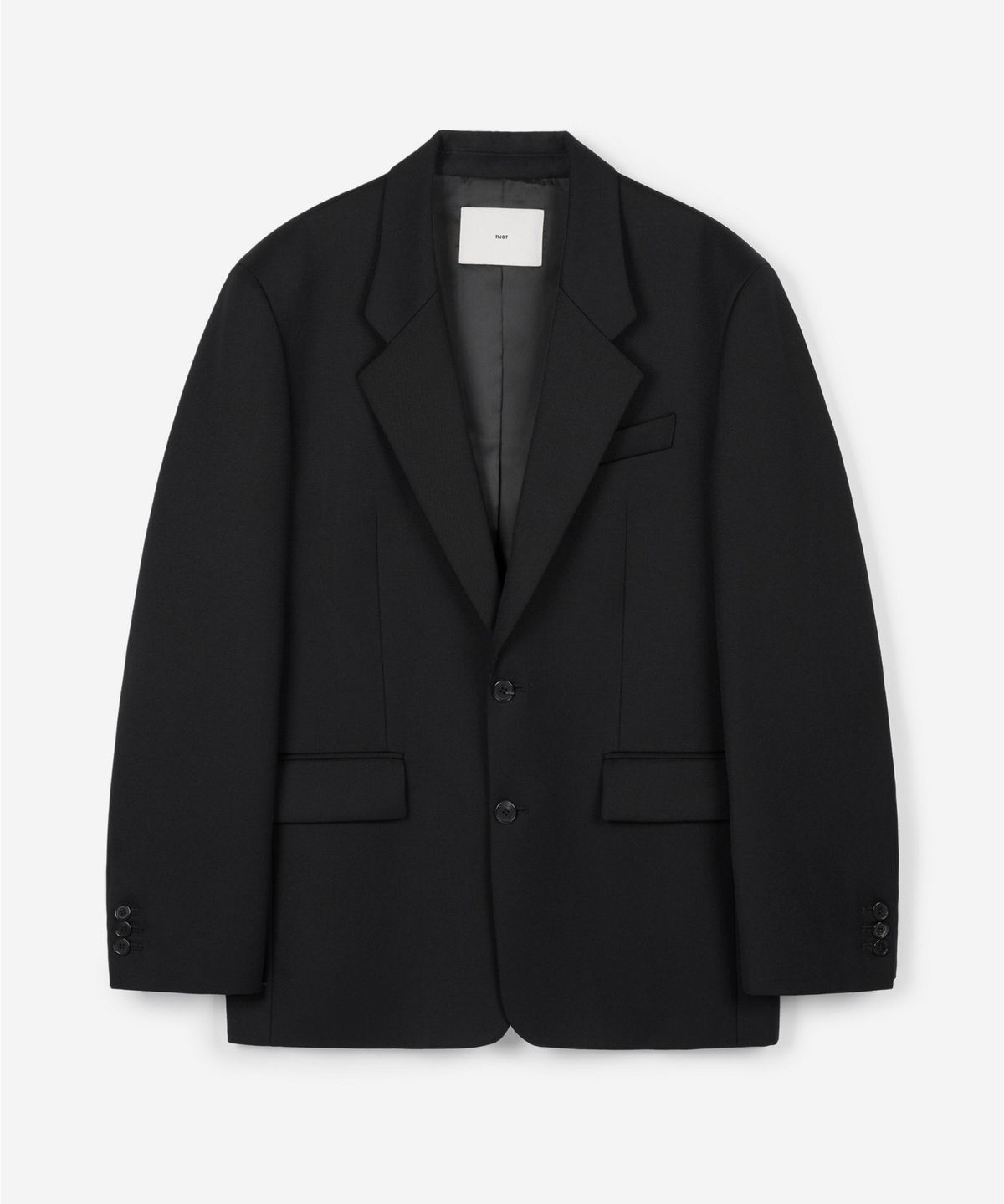 티엔지티(TNGT) [SET] Oversized Wool Structure Jacket & Flare Fit Pants (Black) 0TJA6F101BK