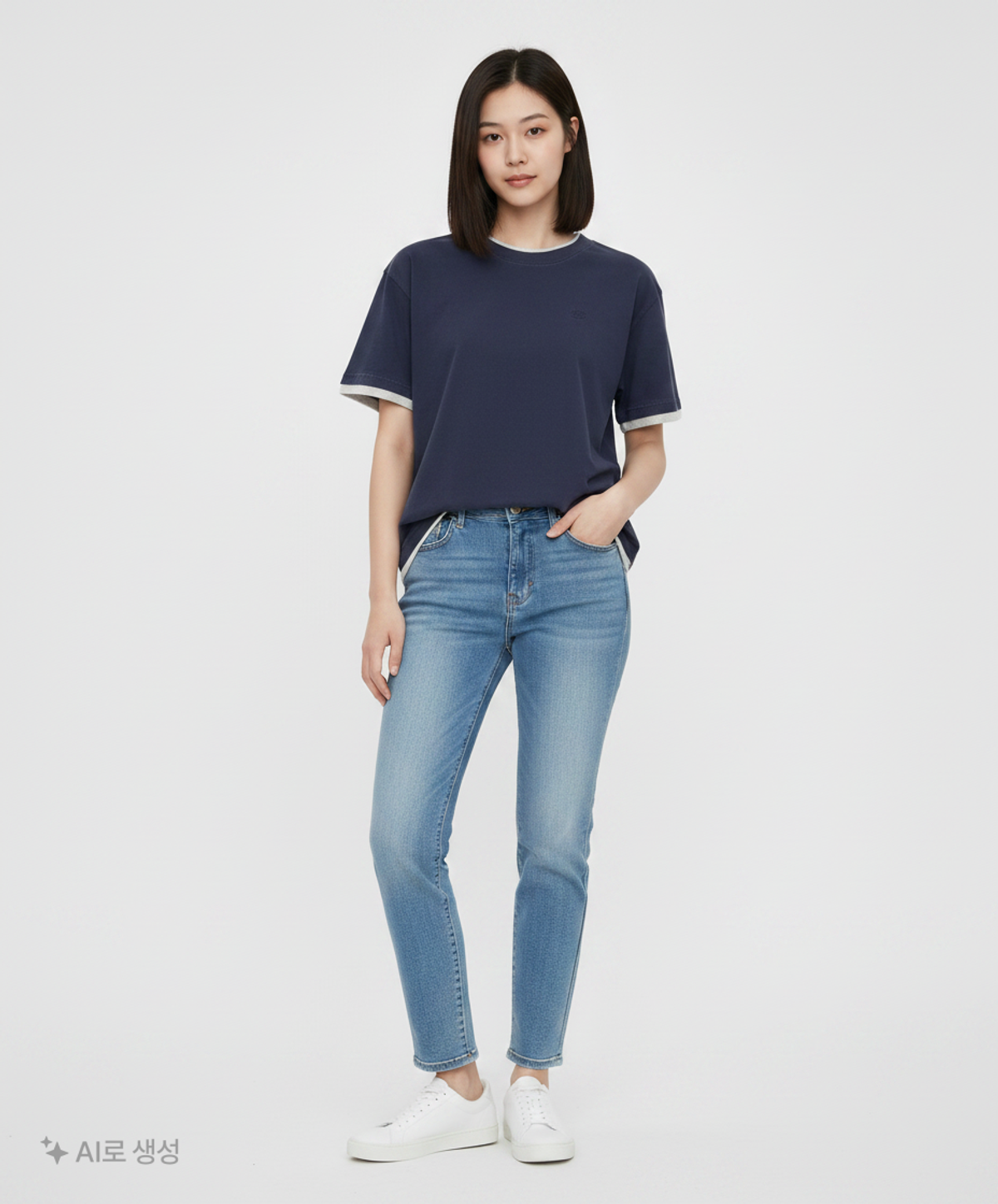 꼬모니노즈(COMONINOZ) LAYERED TSHIRT [2 COLOR] M