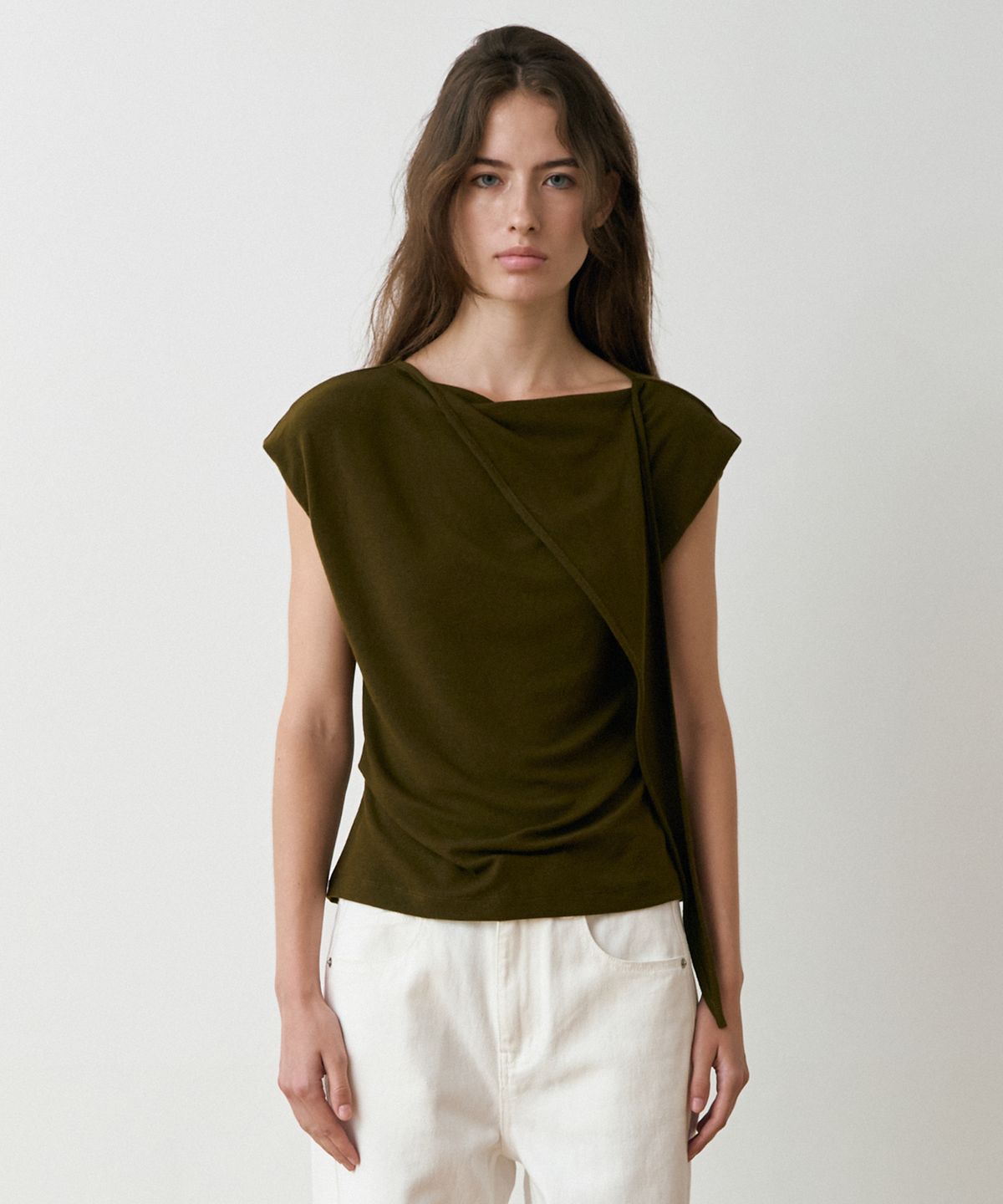 르메메(LEMEME) Echarpe Drape Top_2colors