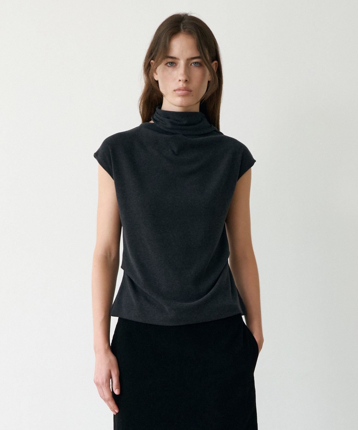 르메메(LEMEME) Echarpe Drape Top_2colors