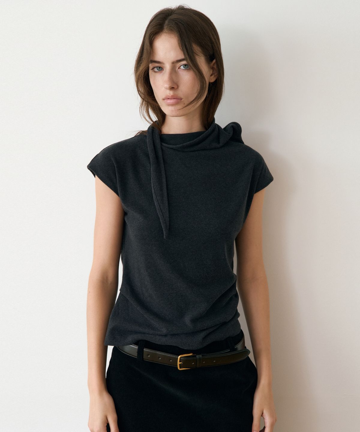 르메메(LEMEME) Echarpe Drape Top_2colors