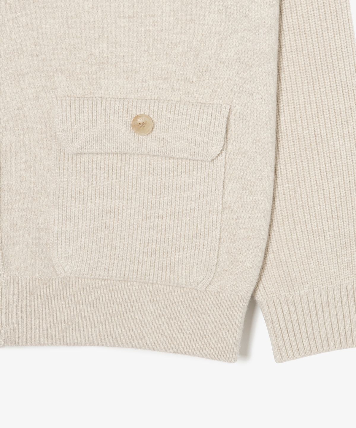 라코스테(LACOSTE) 남성 버튼 하이넥 니트 자켓 AH192E-56N I18