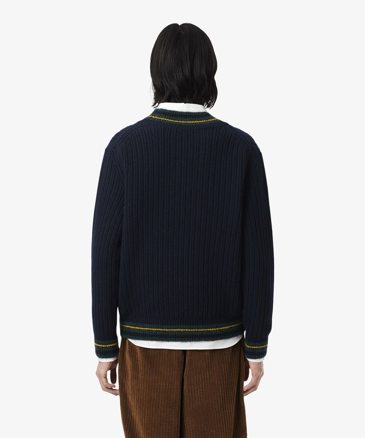 라코스테(LACOSTE) 남성 V넥 테니스 풀오버 AH8576-56N TDV