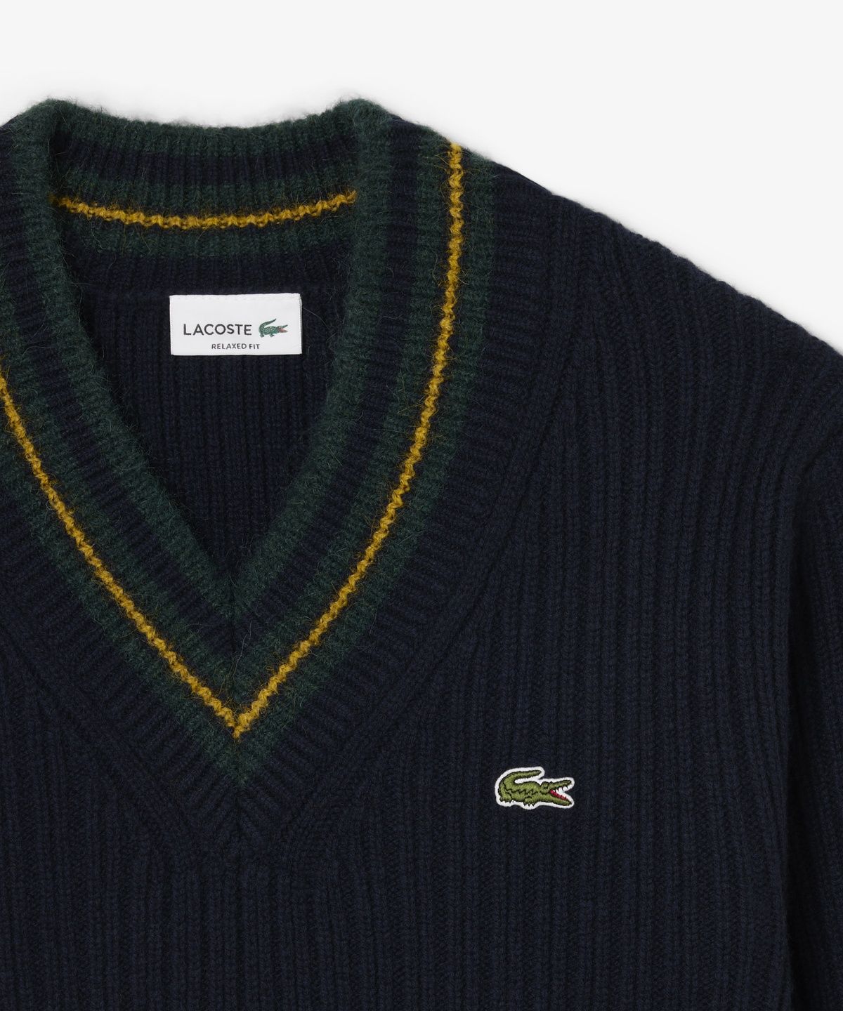 라코스테(LACOSTE) 남성 V넥 테니스 풀오버 AH8576-56N TDV