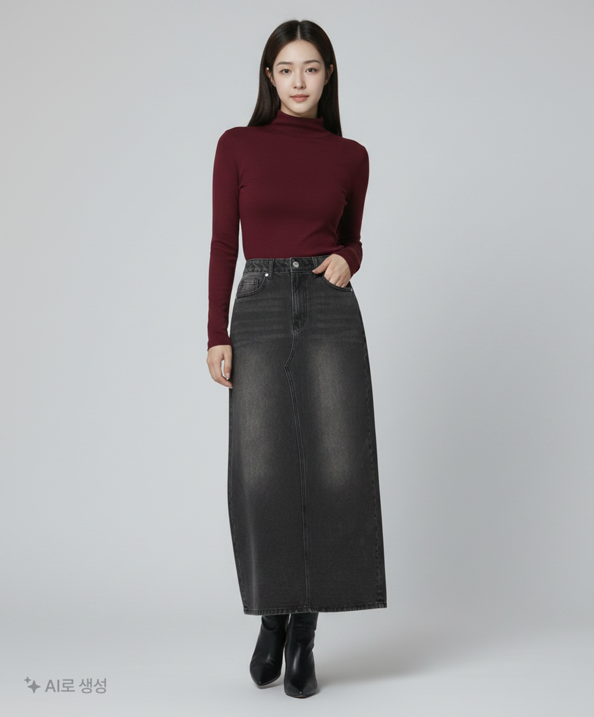 무신사 스탠다드(MUSINSA STANDARD) 롱스커트 S
