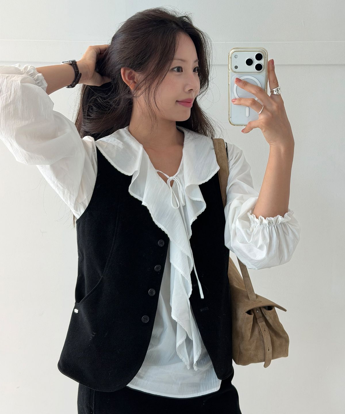 르메메(LEMEME) Moire Vest_2colors