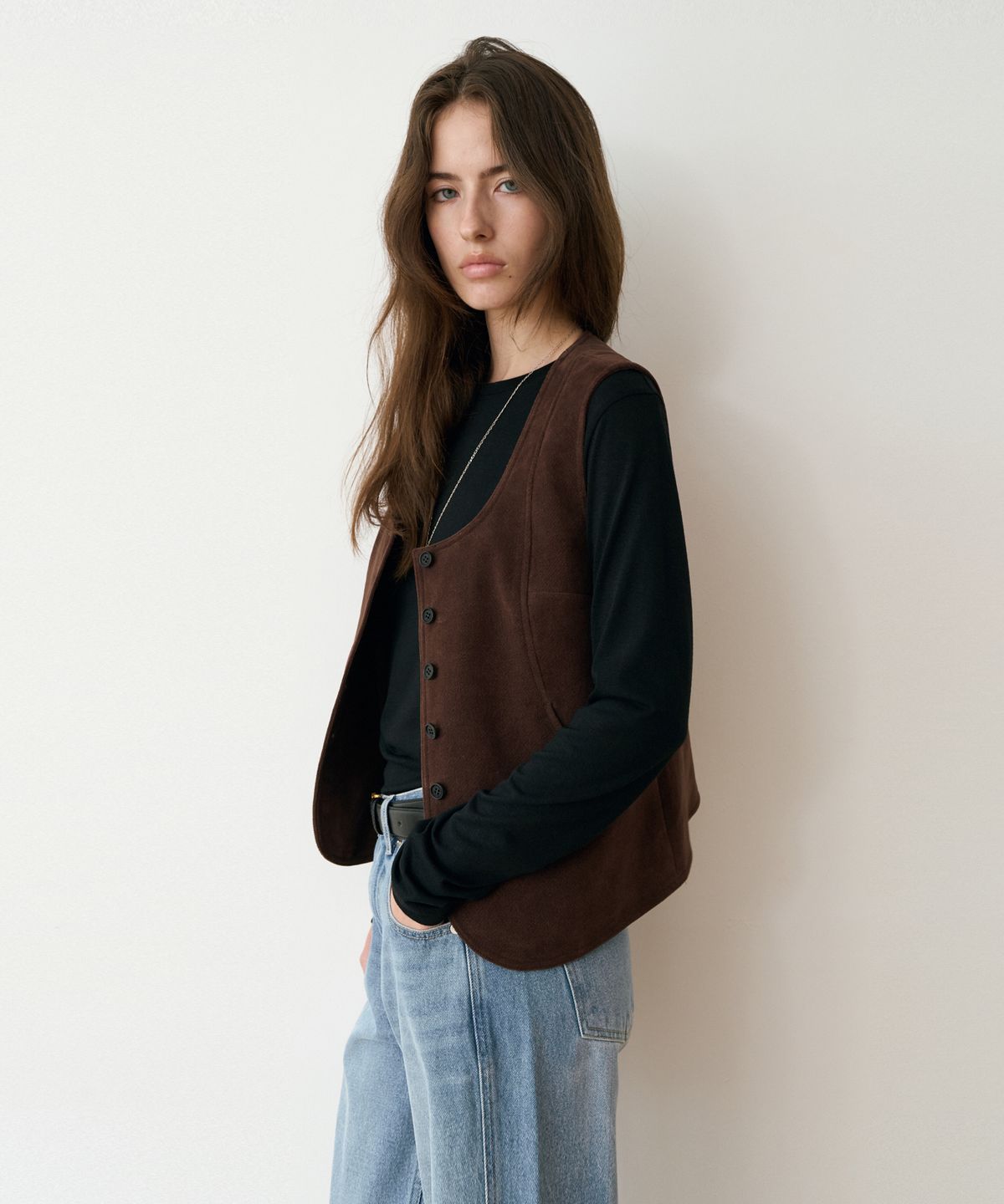르메메(LEMEME) Moire Vest_2colors