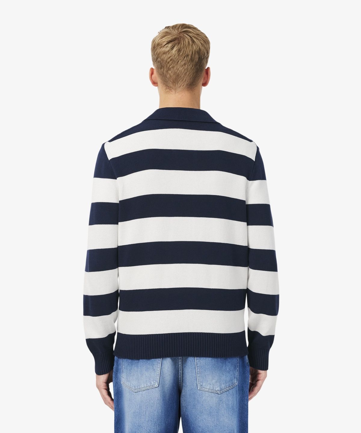 라코스테(LACOSTE) 남성 볼드스트라이프 코튼 스웨터 폴로셔츠 AH0488-56N HHW