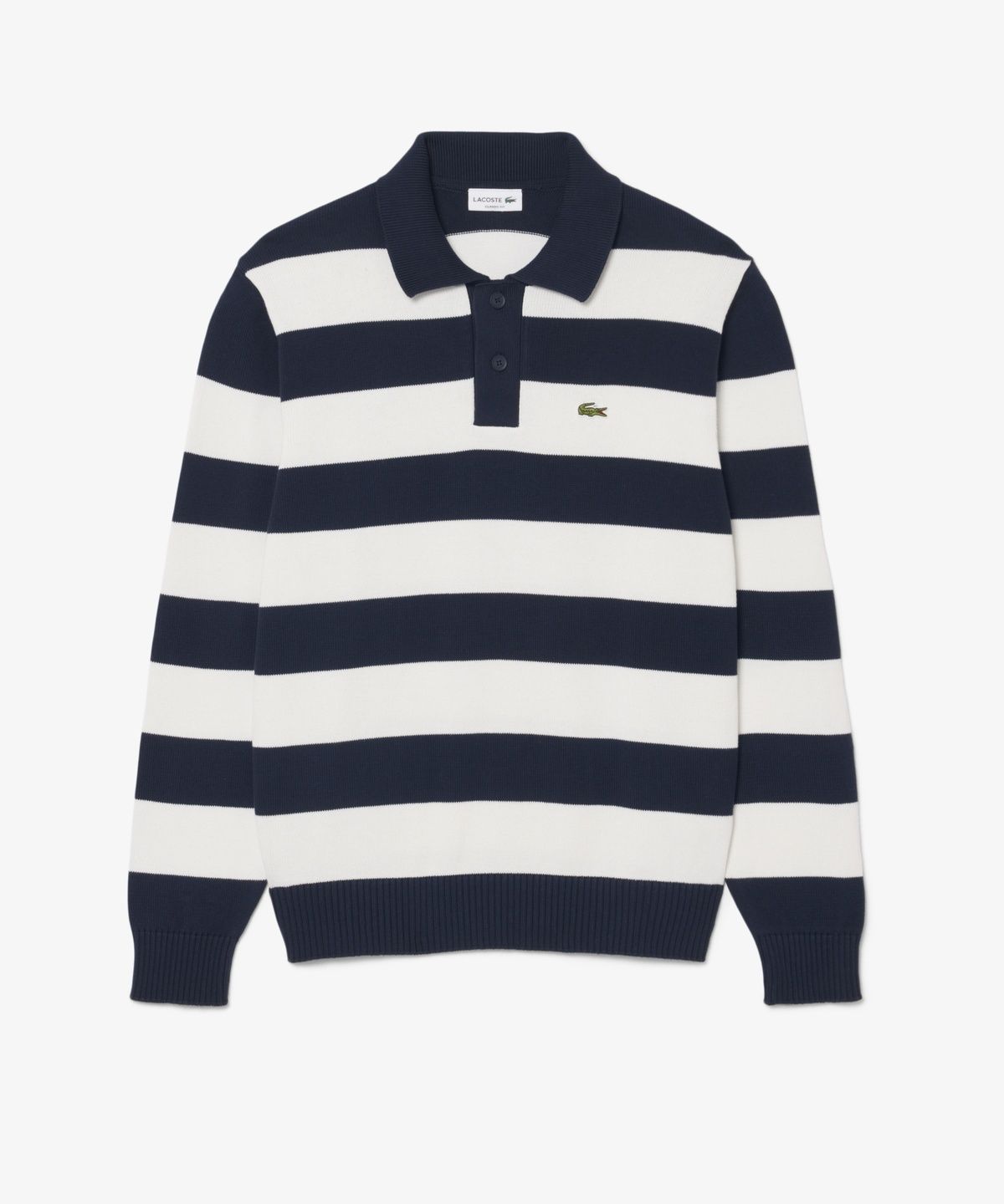 라코스테(LACOSTE) 남성 볼드스트라이프 코튼 스웨터 폴로셔츠 AH0488-56N HHW