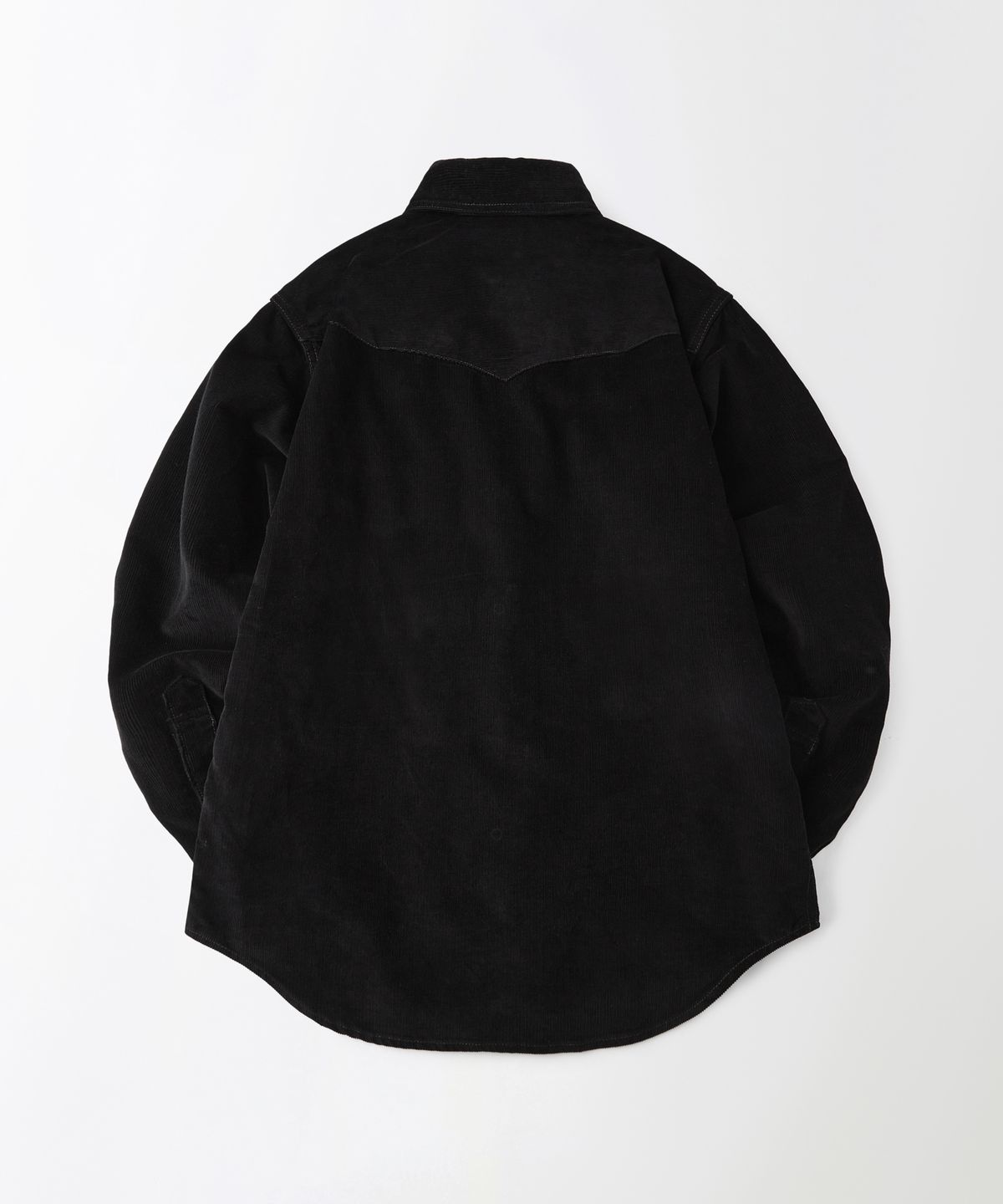 아웃스탠딩(OUTSTANDING) CORDUROY WESTERN SHIRT_BLACK