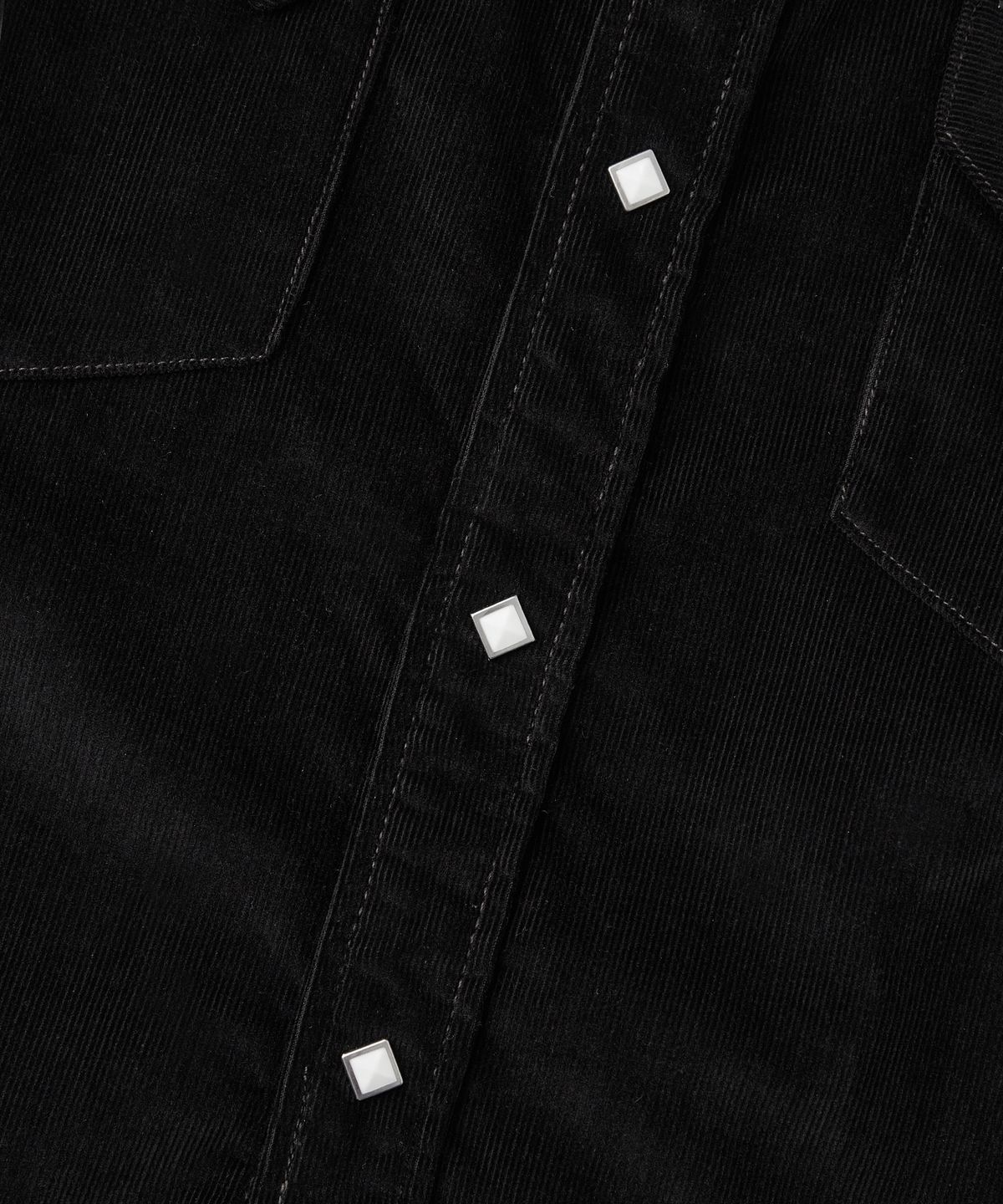 아웃스탠딩(OUTSTANDING) CORDUROY WESTERN SHIRT_BLACK