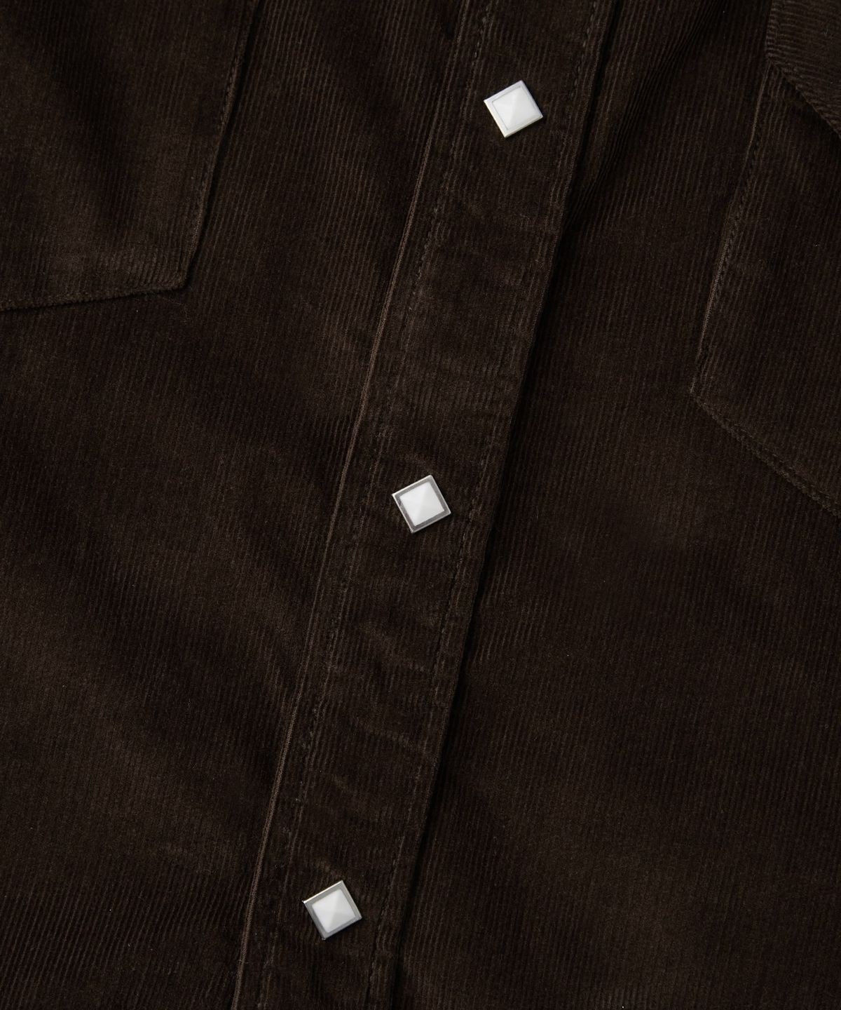 아웃스탠딩(OUTSTANDING) CORDUROY WESTERN SHIRT_BROWN