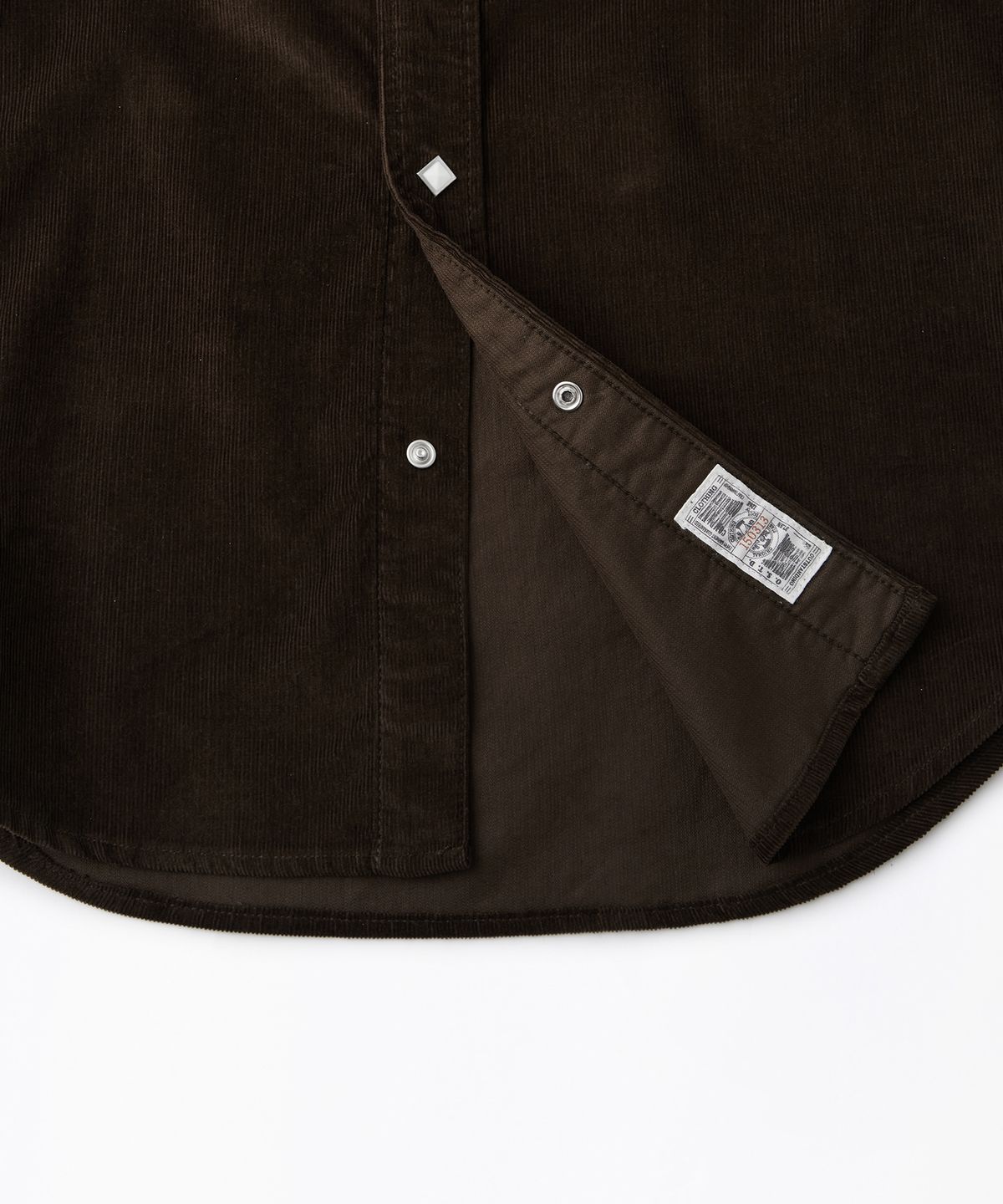 아웃스탠딩(OUTSTANDING) CORDUROY WESTERN SHIRT_BROWN