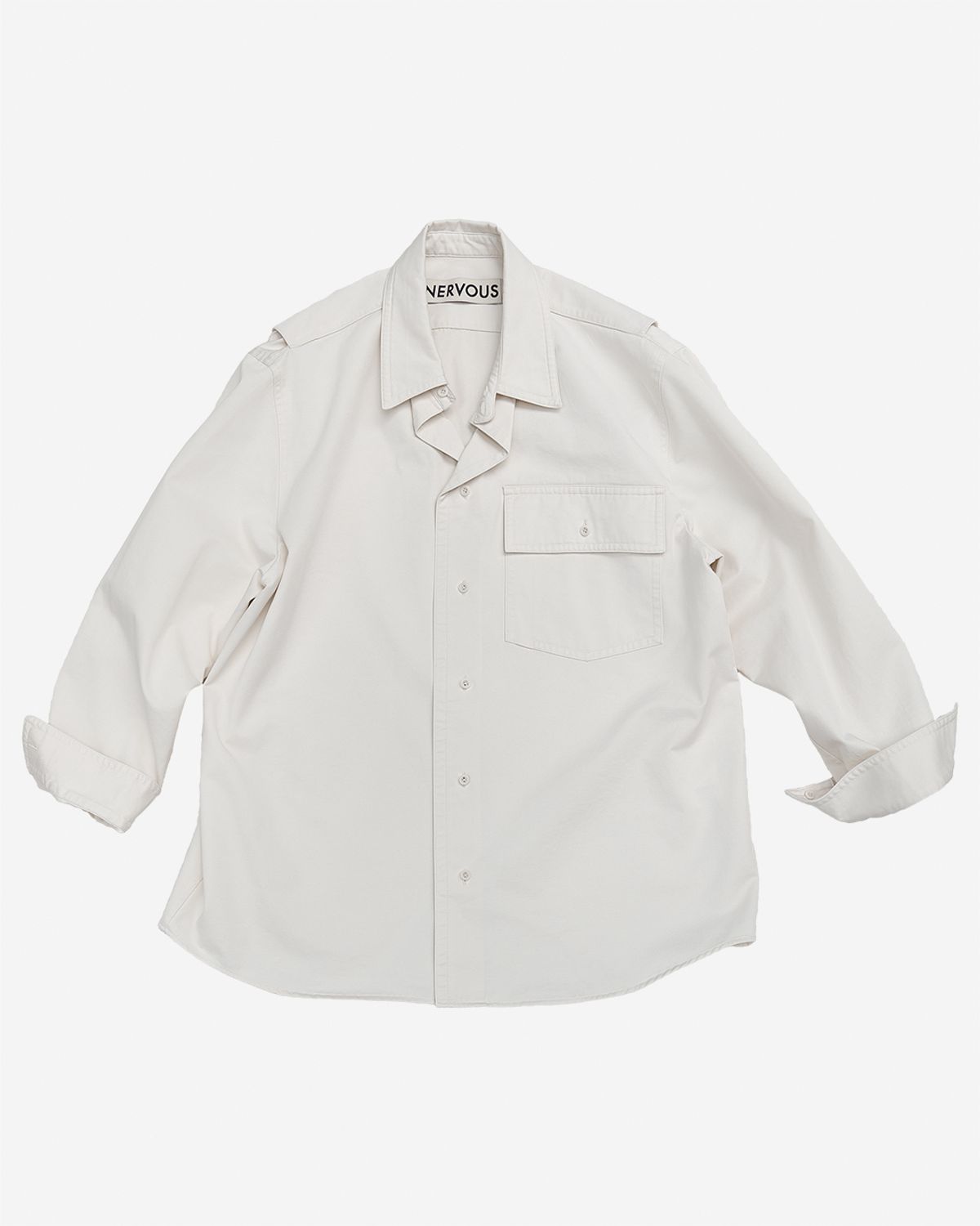 너버스(NERVOUS) RUST WASHING SHIRT _ cream