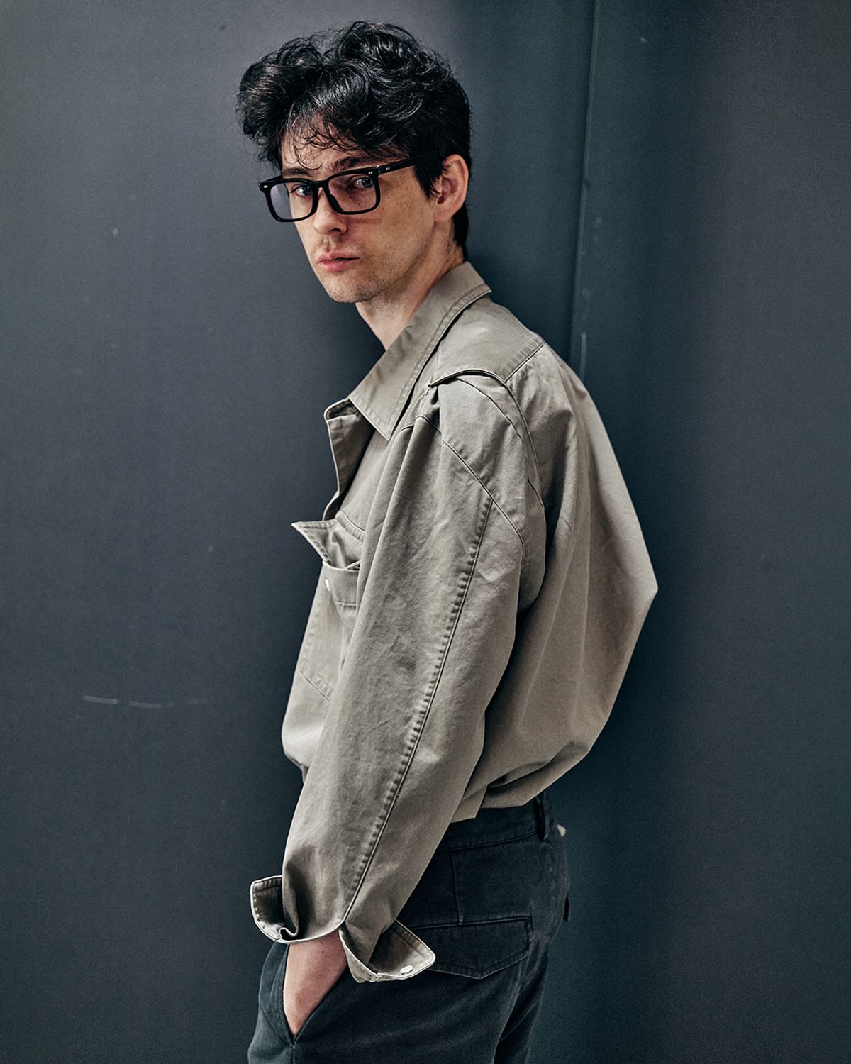 너버스(NERVOUS) RUST WASHING SHIRT _ dune