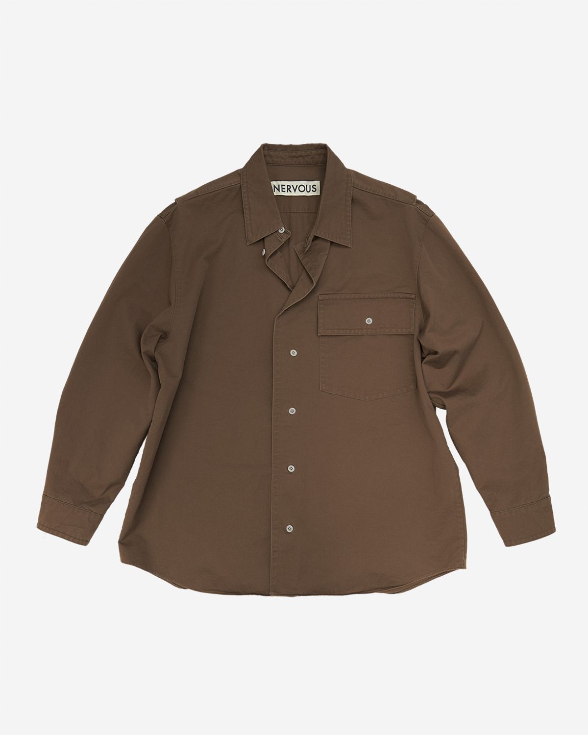 너버스(NERVOUS) RUST WASHING SHIRT _ brown