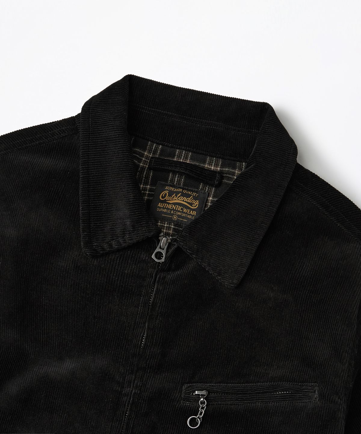 아웃스탠딩(OUTSTANDING) CORDUROY DRIZZLER JACKET_BLACK