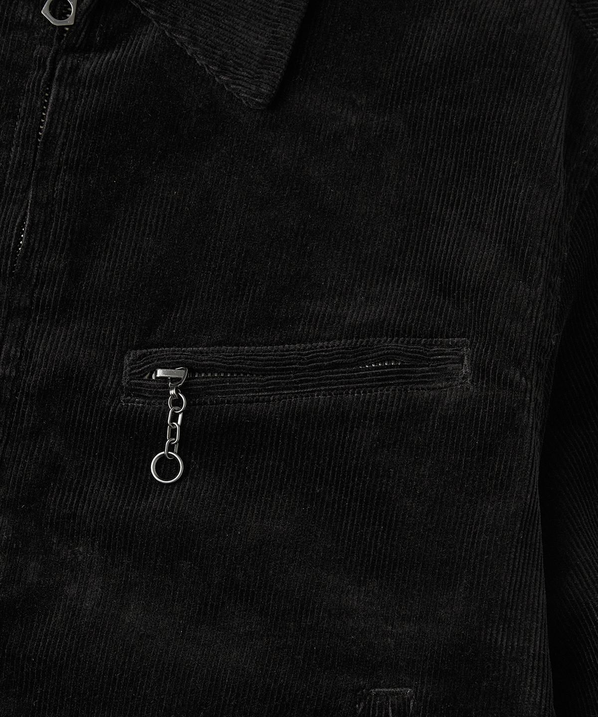 아웃스탠딩(OUTSTANDING) CORDUROY DRIZZLER JACKET_BLACK