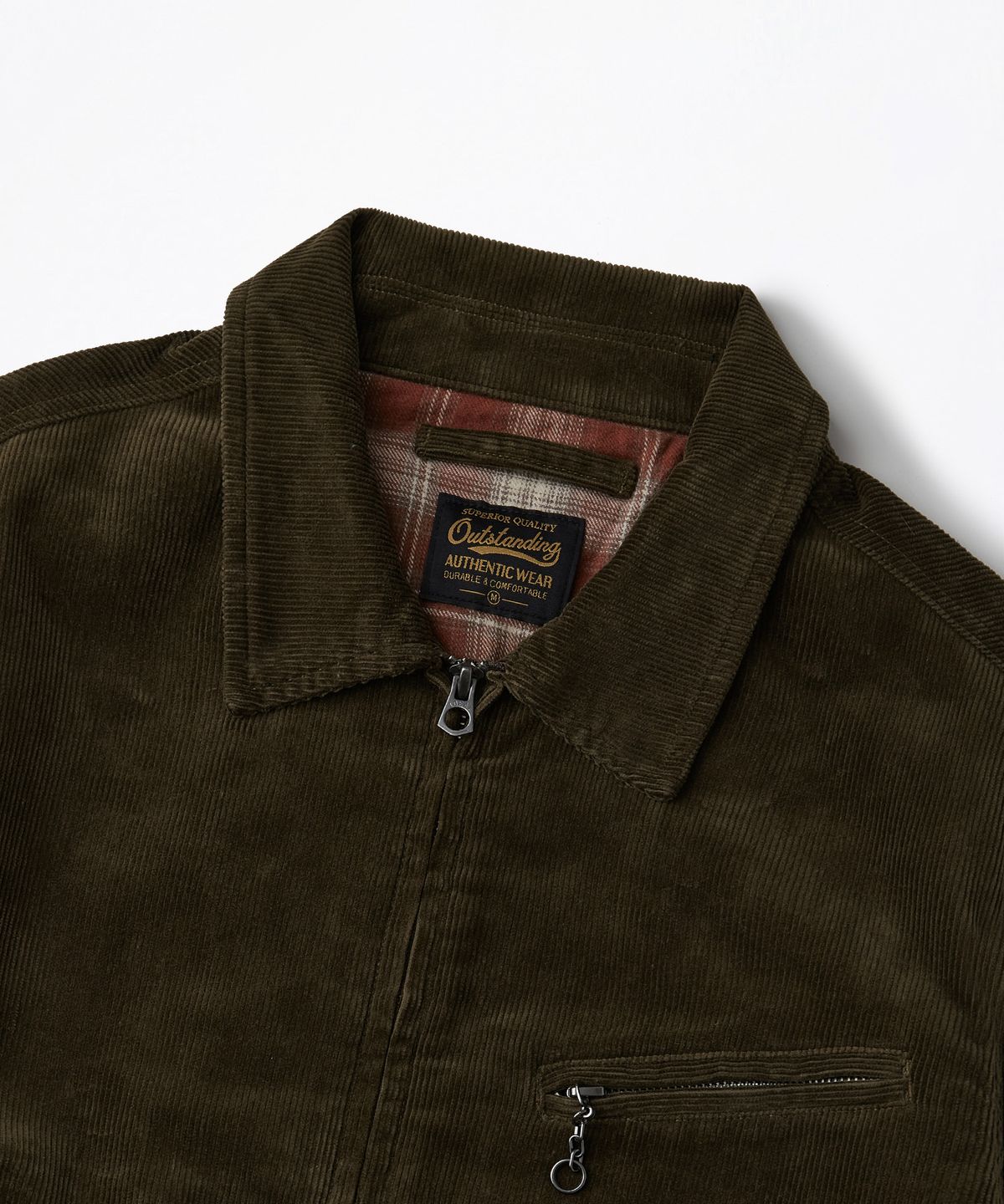 아웃스탠딩(OUTSTANDING) CORDUROY DRIZZLER JACKET_BROWN