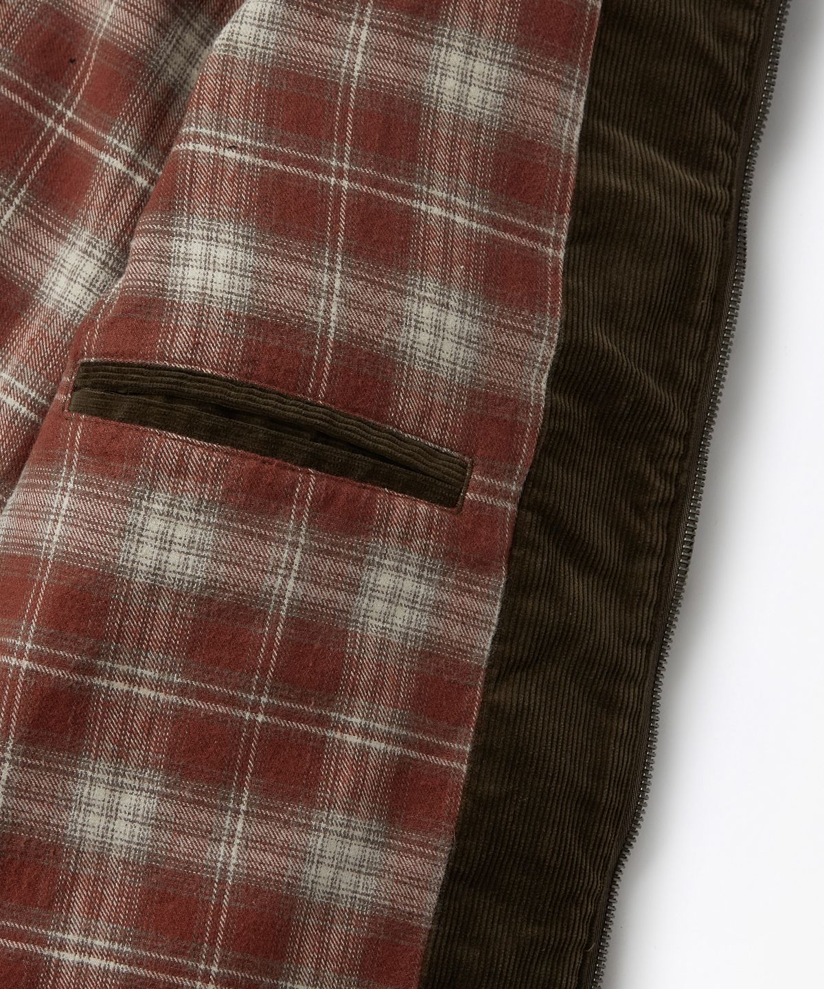 아웃스탠딩(OUTSTANDING) CORDUROY DRIZZLER JACKET_BROWN