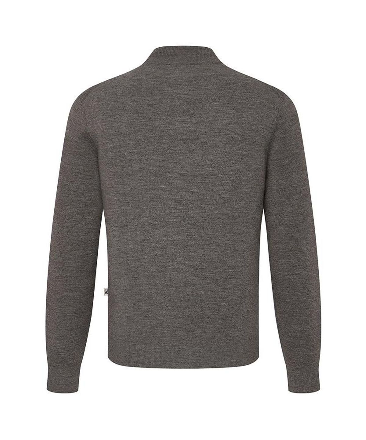 닥스셔츠(DAKS SHIRTS) 울혼방 솔리드 집업가디건 레귤러핏 브라운_DMA1SWZU101W1