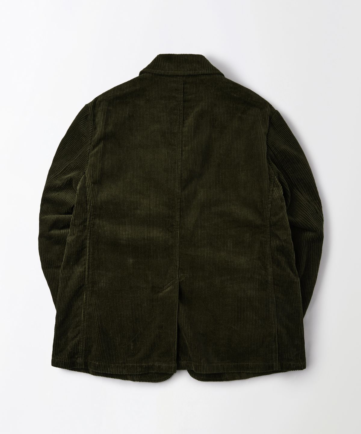 아웃스탠딩(OUTSTANDING) HIGH DENSITY CORDUROY CLASSIC 3-BUTTON JACKET_D.OLIVE