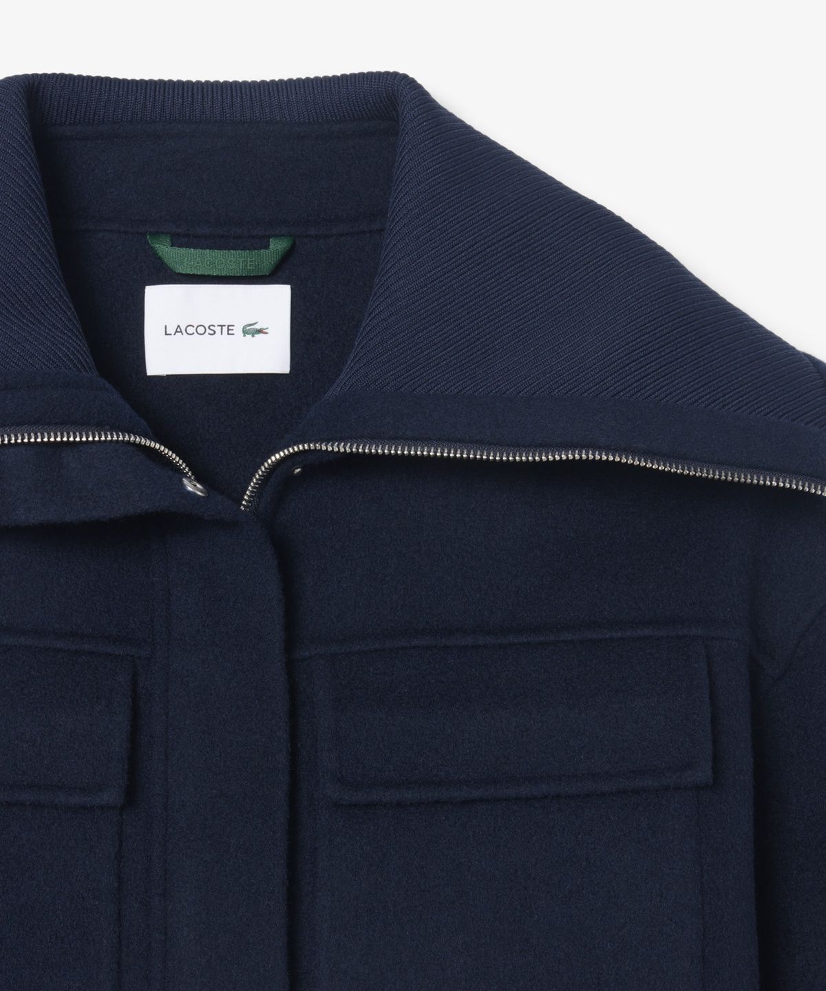 라코스테(LACOSTE) 여성 카라 포인트 숏 코트 BF8427-56N MXQ