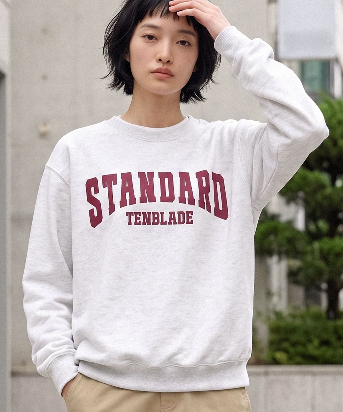 텐블레이드(TENBLADE) 특양면/기모 스탠다드 세미오버핏 4컬러 맨투맨 남녀공용