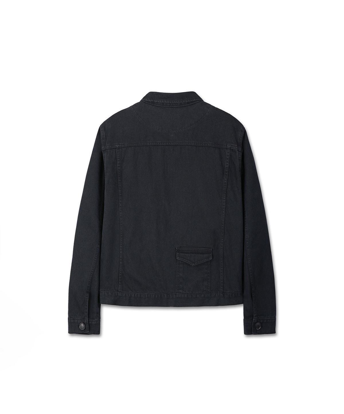 9999아카이브(9999ARCHIVE) High Neck Oblique Pocket Slub Jacket