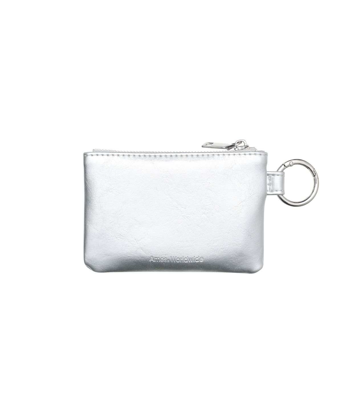 아메스 월드와이드(AMES-WORLDWIDE) NEW RIBBON WALLET POUCH SILVER
