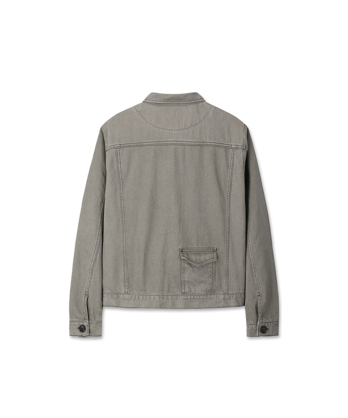 9999아카이브(9999ARCHIVE) High Neck Oblique Pocket Slub Jacket