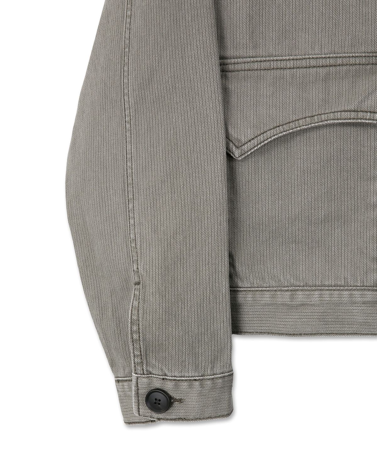 9999아카이브(9999ARCHIVE) High Neck Oblique Pocket Slub Jacket