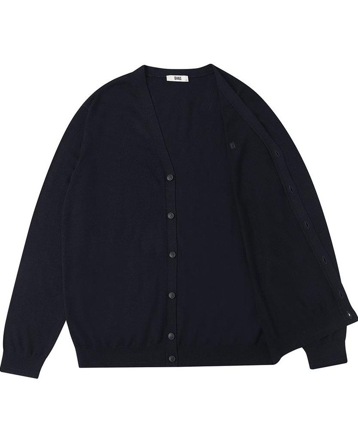 닥스셔츠(DAKS SHIRTS) 울100 가디건 레귤러핏 네이비_DLW3SWCD451N1