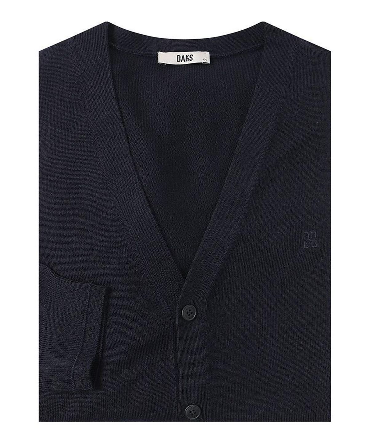 닥스셔츠(DAKS SHIRTS) 울100 가디건 레귤러핏 네이비_DLW3SWCD451N1