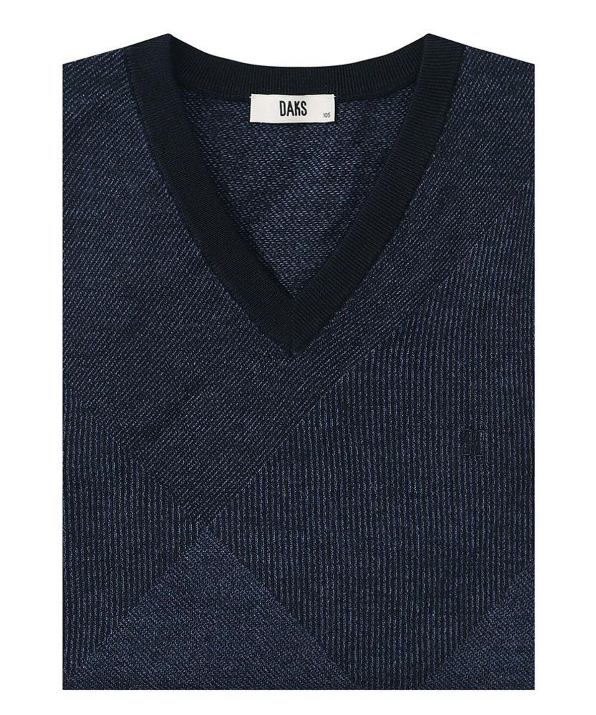 닥스셔츠(DAKS SHIRTS) 울100 베스트 레귤러핏 네이비_DLW3SWVE402N1