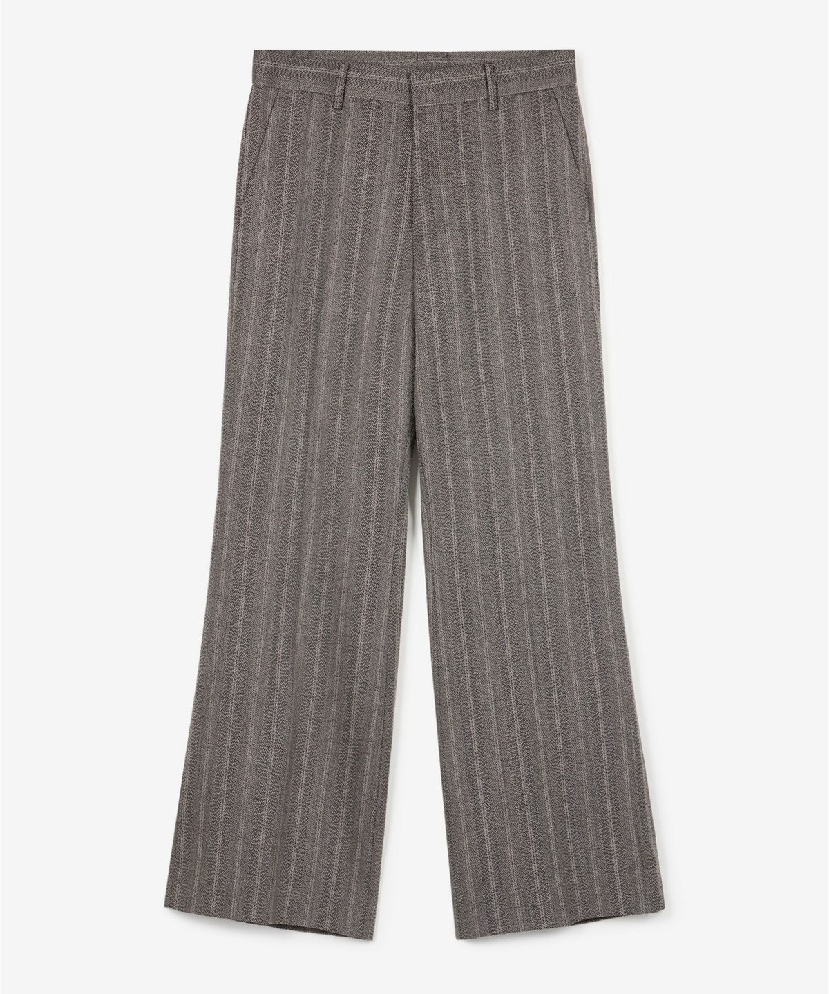 티엔지티(TNGT) [SET] Herringbone Structure Wool Double Jacket & Flare Pants(Grey) 0TPA6F107G2