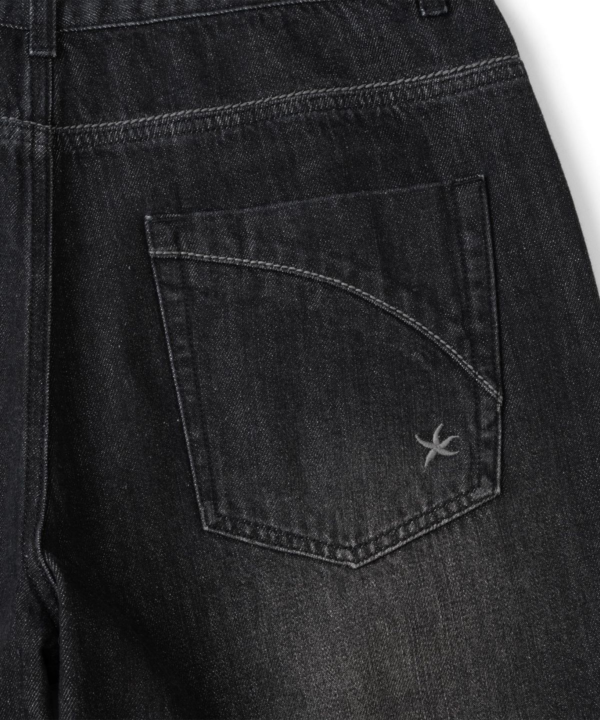 더콜디스트모먼트(THECOLDESTMOMENT) TCM stitch denim pants (black)