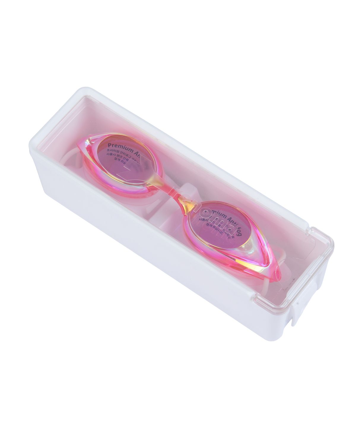 레노마수영복(RENOMASWIM) 용품 성인 2WAY 안티포그 미러 수경 핑크 RO-RG2G510-PK