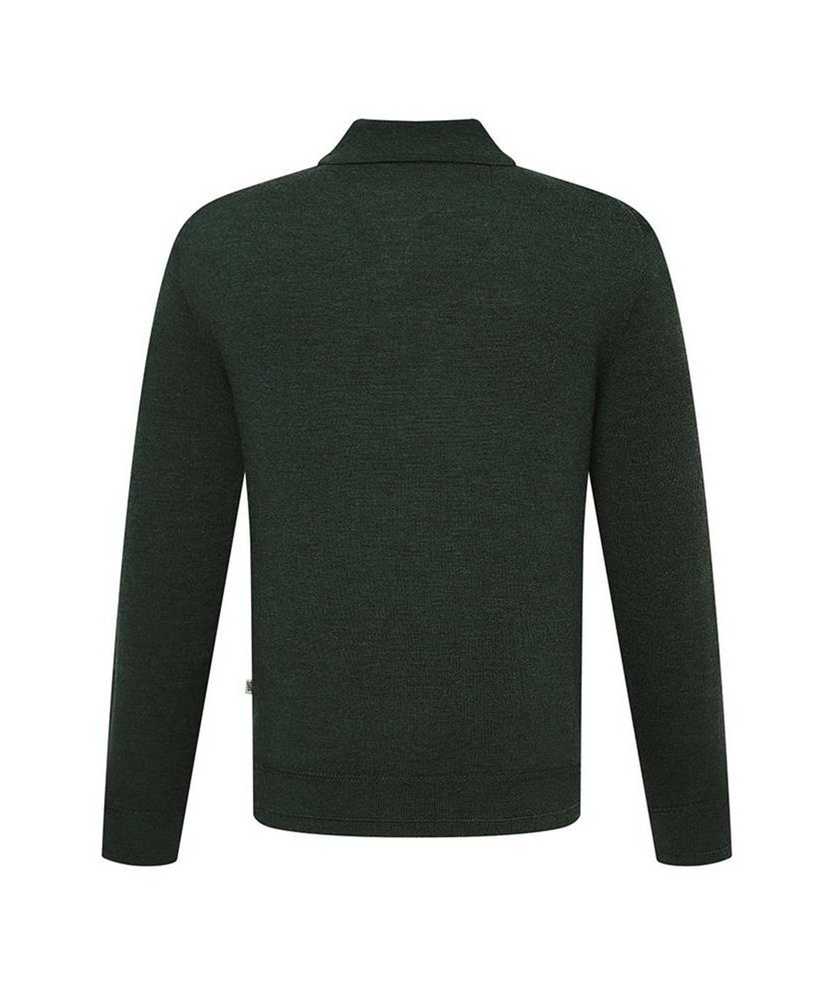닥스셔츠(DAKS SHIRTS) 울100 워셔블 카라 니트 레귤러핏 그린_DMA1SWTL150E1