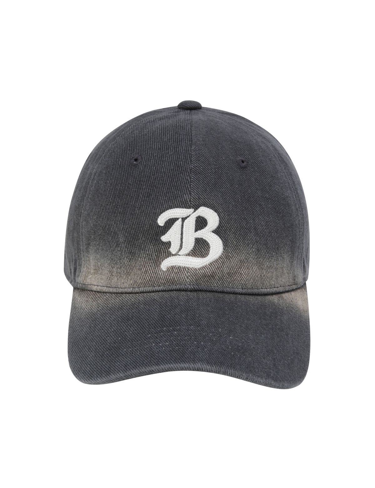 버커루(BUCKAROO) 공용 체인자수 워싱 볼캡 블랙