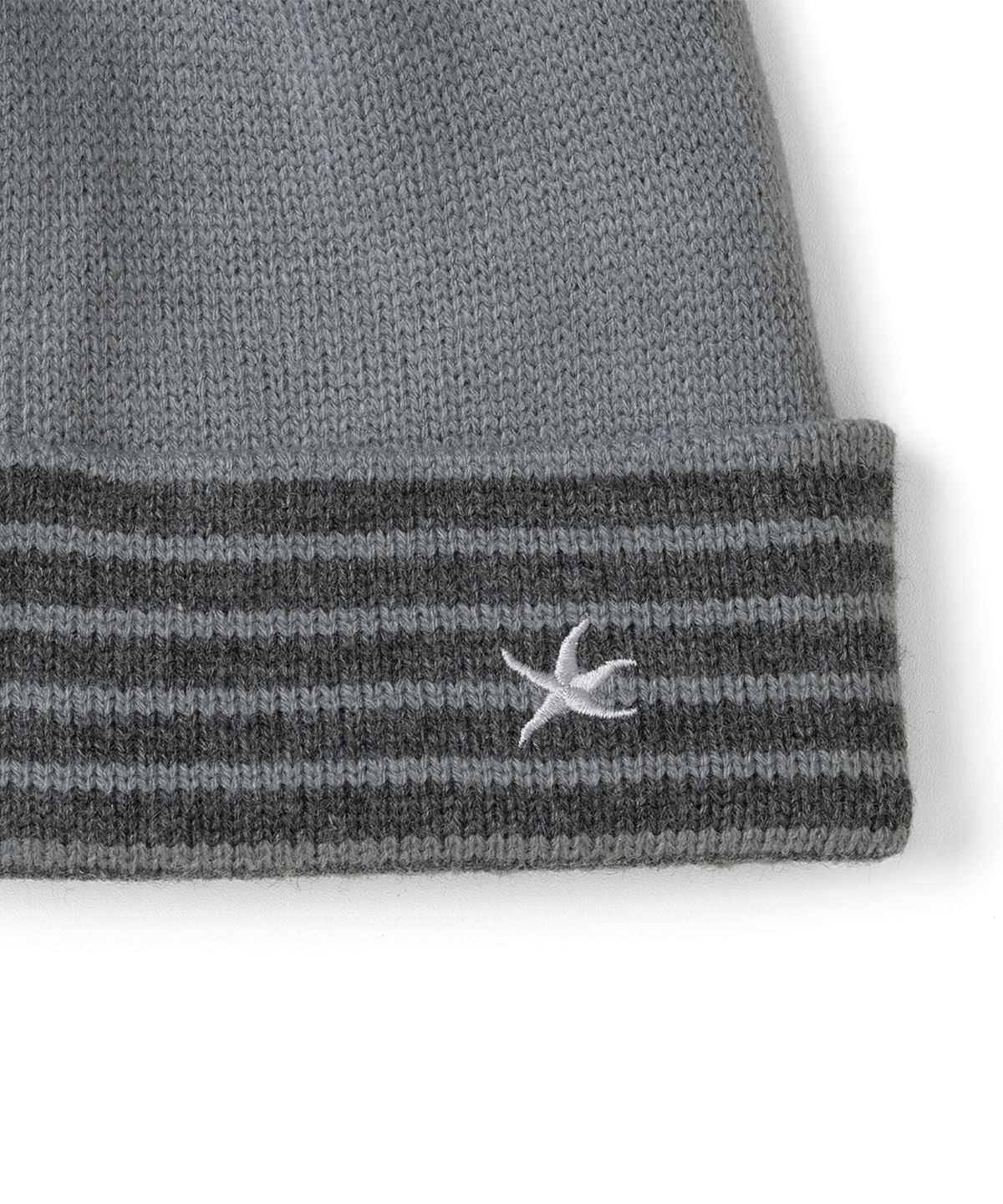 더콜디스트모먼트(THECOLDESTMOMENT) TCM reversible stripe beanie (grey)