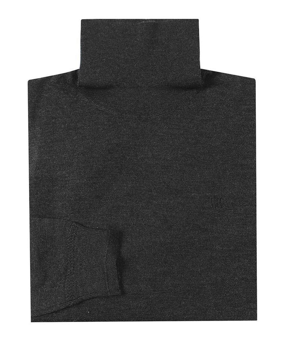 닥스셔츠(DAKS SHIRTS) 울100 워셔블 풀 터틀넥니트 레귤러핏 차콜 그레이_DMW1SWTN151CG