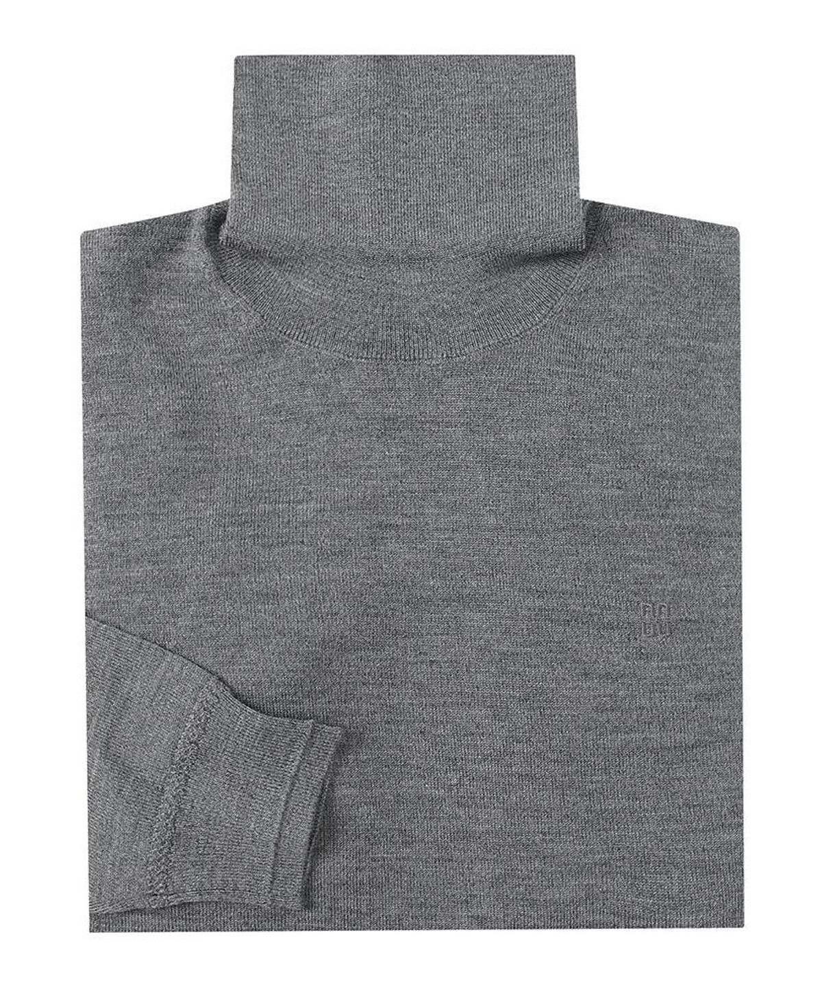 닥스셔츠(DAKS SHIRTS) 울100 워셔블 풀 터틀넥니트 레귤러핏 그레이_DMW1SWTN151G1