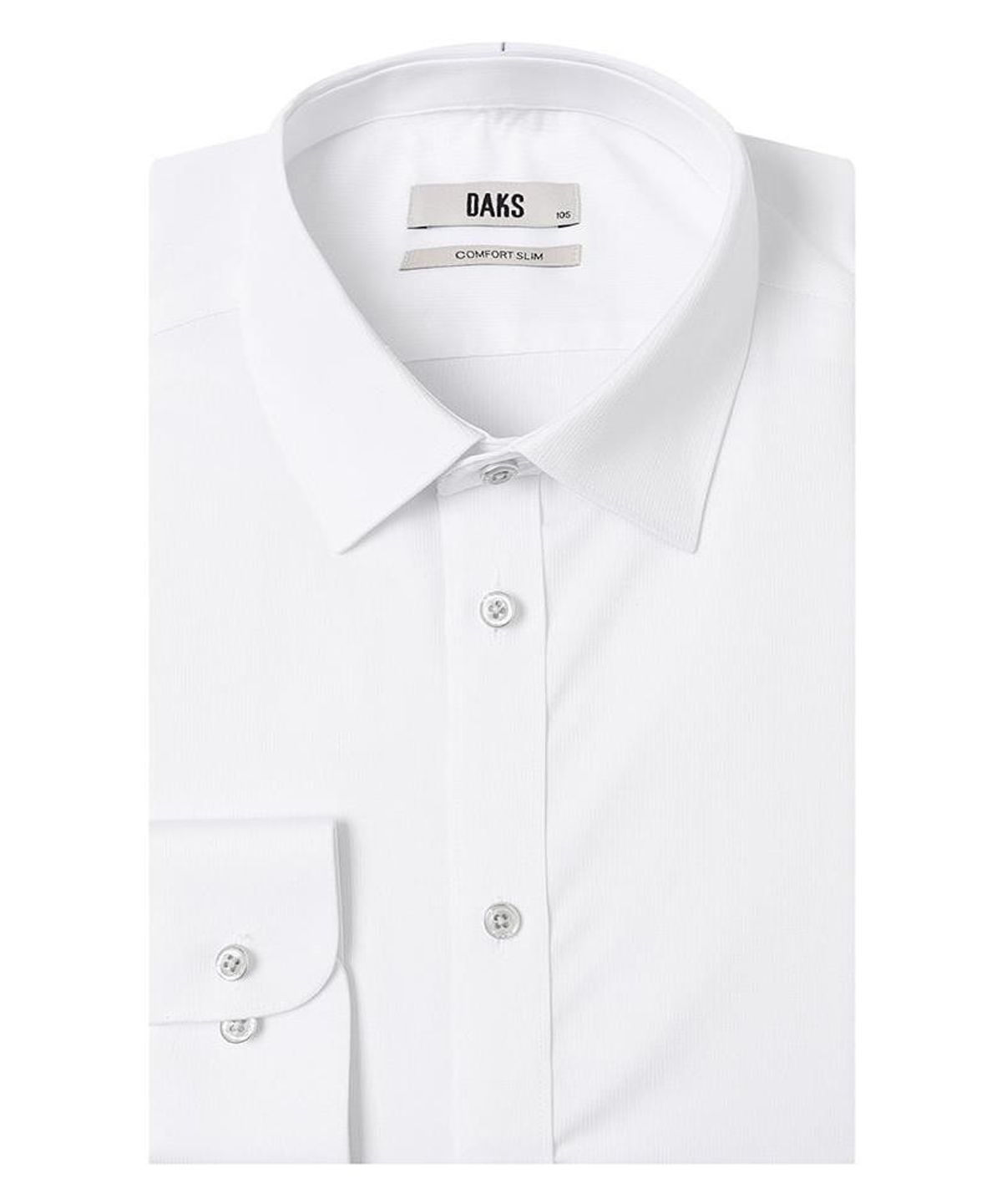 닥스셔츠(DAKS SHIRTS) 노케어 레이온혼방 솔리드 셔츠 컴포트슬림핏 화이트_DMA1SHDL211A1